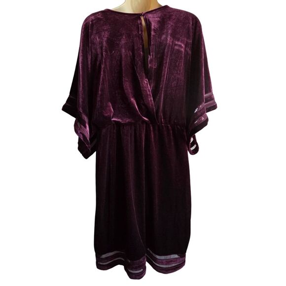 NWT Jessica Howard Wine Velvet Shift Dress 12P Petite - Picture 6 of 14